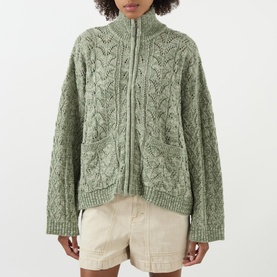 Tine Bloom Zip-Through Cardigan