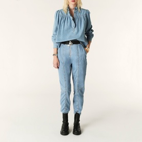 Lony High-Rise Straight-Leg Jeans