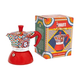 Bialetti X Dolce & Gabbana Moka Induction 2-Cup