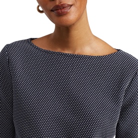 Nyla Textured Polka-Dot Top