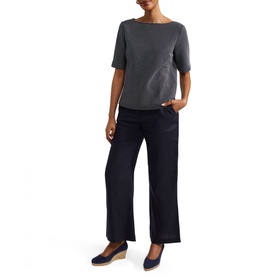 Nyla Textured Polka-Dot Top