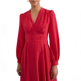 Adrianna Pin Pleat Dress