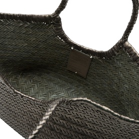 Nantucket Woven Leather Tote Bag