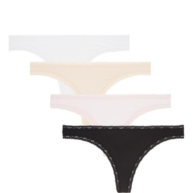 Four-Pack Basic Thongs