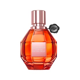 Viktor & Rolf Flowerbomb Tiger Lily Eau de Parfum 50ml, faceted red-orange bottle with rose gold cap