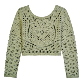 Marc Openwork Cropped Cardigan