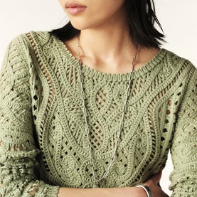 Marc Openwork Cropped Cardigan