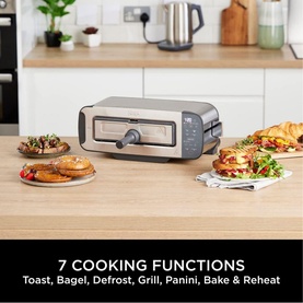 3-in-1 Toaster, Grill & Panini Press Stainless Steel