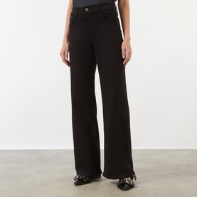 Le Slim Palazzo Wide-Leg Trousers