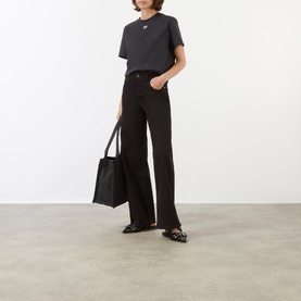 Le Slim Palazzo Wide-Leg Trousers