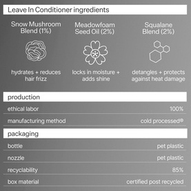 Cold Processed Leave-In Conditioner