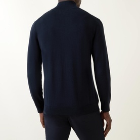 Shield Logo Half-Zip Sweater
