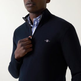 Shield Logo Half-Zip Sweater