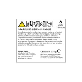 Sparkling Lemon Medium Candle