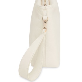 Avah Zip Top Leather Clutch