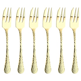 Champagne Avalon Set of 6 Pastry Forks