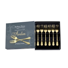 Champagne Avalon Set of 6 Pastry Forks