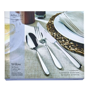 Willow 58-Piece Cutlery Box Set