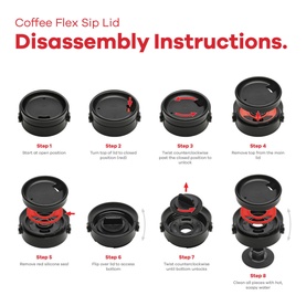 All Around Tumbler Press-In Lid Black 16oz
