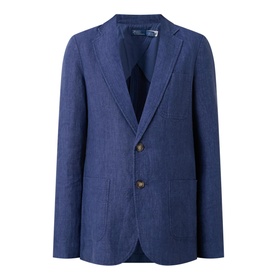 Single-Breasted Linen Blazer