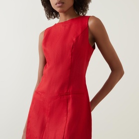 Citron Linen Mini Dress