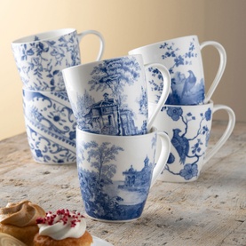 Archive Blue - Mugs X 6