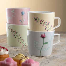 Camille Pastel Mugs Set of Four