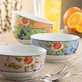Cottage Garden - Cereal Bowls X 4