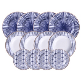 Abstratta 12-Piece Porcelain Dining Set