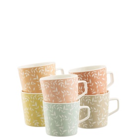 White Willow Mugs Set of Six