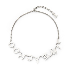Embellished Logo Lettering Necklace