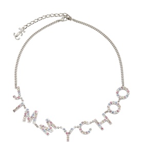 Embellished Logo Lettering Necklace