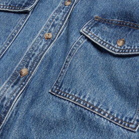 Cropped Denim Shirt