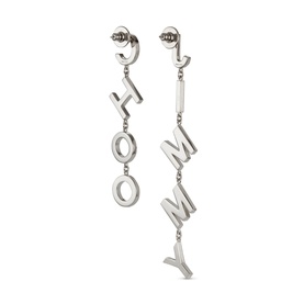 Embellished Logo Drop Earrings