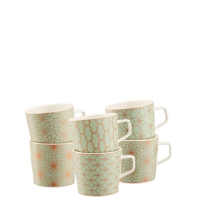 Sage & Copper Deco Mugs Set of Six