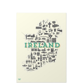 Ireland Icons A4 Print