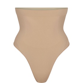 High Waist Thong Clay