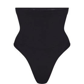 High Waist Thong Onyx