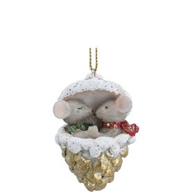 Mice Pinecone Tree Decoration