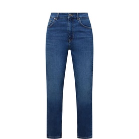 Slim-Leg Cropped Jeans