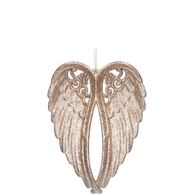 Glitter Embellished Wings Tree Decoration