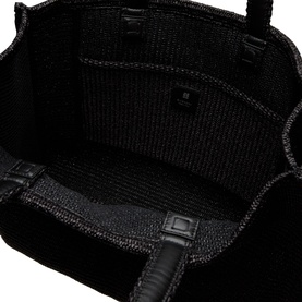 Logo Medium Raffia Tote