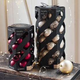 35-Piece Shatterproof Christmas Bauble Set