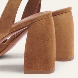 Cassie Suede Block Heel Sandals