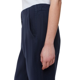 Linen Barrel Leg Trousers