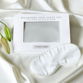 Mulberry Silk Pillowcase and Sleep Mask Two-Piece Set
