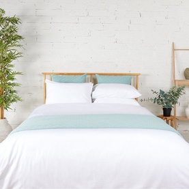 300 Thread Count Classic White Sateen Duvet Cover