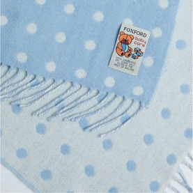 Spotted Baby Blanket Blue
