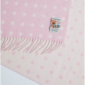 Spotted Baby Blanket Pink