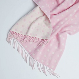 Spotted Baby Blanket Pink